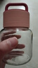 北牧星迷你水杯玻璃小奶杯咖啡牛奶便攜外帶高顏值胖胖可愛(ài)杯子女大肚杯 提手胖胖杯-粉色 曬單實(shí)拍圖