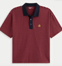 Abercrombie & Fitch【重磅POLO】男裝25夏季美式條紋棉質(zhì)Polo衫短袖T恤124-5570 紅色條紋 M (180/100A) 曬單實(shí)拍圖