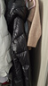 波司登（BOSIDENG）羽絨服女短款90絨鵝絨泡芙厚脫卸帽冬季保暖外套B250243124 幻夜黑-自然光8633 L 170/92A 體重約120-130斤 曬單實(shí)拍圖