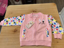 七語(yǔ)欣童裝女童套裝春秋裝兒童套裝新款洋氣女孩寶寶休閑外套褲子兩件套 粉色 100 (適合身高90-100cm) 曬單實(shí)拍圖