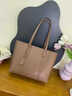 viney牛皮包包女包大容量托特包單肩包手提包生日禮物高級感送女友老婆 曬單實(shí)拍圖