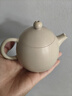 聽(tīng)紫云建水紫陶龍蛋壺全手工茶具精品茶壺大容量泡茶壺紫砂壺家用送禮 白泥龍蛋 200ml 曬單實(shí)拍圖