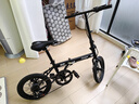 永久折疊自行車(chē)男女成人超輕便攜可放后備箱7級變速青少年學(xué)生單車(chē) 7速16寸鋼架線(xiàn)碟 消光黑 曬單實(shí)拍圖