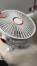小今【支持米家App智能風(fēng)控】桌面小風(fēng)扇夾子小型便攜充電學(xué)生宿舍床頭辦公司電風(fēng)扇嬰兒車(chē)空氣循環(huán)扇 【冰川白】充插兩用丨超長(cháng)續航丨五檔大風(fēng)力 【默認】下單即送丨2年質(zhì)保只換不修 曬單實(shí)拍圖