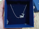 施華洛世奇（SWAROVSKI）【生日禮物】  LILIA項鏈女吊墜蝴蝶輕奢送女友老婆女 線(xiàn)上限定 鍍白金色 5636421 曬單實(shí)拍圖