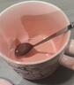 可愛(ài)fufu生日蛋糕馬克杯帶蓋勺陶瓷杯送女生高顏值有意義生日禮物 奶酪生日蛋糕杯+蓋+勺1個(gè)350ml 曬單實(shí)拍圖