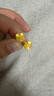 菜百首飾 黃金耳飾 足金花絲繁花百搭耳飾  HJ 黃金耳飾 約1.32g 曬單實(shí)拍圖