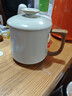 唐豐汝窯馬克杯帶蓋茶杯個(gè)人專(zhuān)用高檔陶瓷水杯辦公室泡茶杯定制杯子 汝窯言宋辦公杯(順遂) 曬單實(shí)拍圖