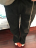 香影【加絨抗起球】直筒闊腿褲女高腰2025秋冬新款長(cháng)褲寬松糯米褲 米色 M 曬單實(shí)拍圖