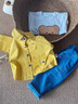 G.duck小黃鴨童裝男童春裝套裝2026新款兒童衣服1-3歲男寶寶帥氣套裝春 黃色 80 碼建議6-8個(gè)月16-21斤cm 曬單實(shí)拍圖