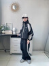 女童秋裝套裝2026春秋新款洋氣時(shí)髦中大童外套工裝褲運動(dòng)兩件套潮 黑色外套+褲子 160cm 曬單實(shí)拍圖