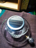 容山堂 木璃 玻璃鑲銀茶漏 大號透明茶濾托架泡茶過(guò)濾器 茶具配件 銀珠玻璃茶漏 曬單實(shí)拍圖