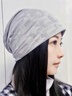 啄木鳥(niǎo)防曬包頭夏季冷帽薄款睡帽冰絲頭套睡覺(jué)包頭帽透氣光頭帽子頭巾 淺灰色 曬單實(shí)拍圖
