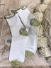 貓人女士襪子女【100%純棉10A抑菌】春夏木耳邊撞色中筒襪抑菌女襪5雙 曬單實(shí)拍圖