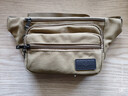 七匹狼（SEPTWOLVES）腰包男休閑運動(dòng)覆古單肩包簡(jiǎn)約輕便帆布胸前手機包新款斜挎小背包 卡其色 曬單實(shí)拍圖