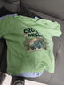 小豬班納兒童純棉短袖t恤2026新款男童夏季上衣中大童運動(dòng)夏裝 果綠色/K綠山地越野 140 曬單實(shí)拍圖