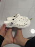 CROCS卡駱馳洞洞鞋貝雅洞洞鞋輕便運動(dòng)鞋耐磨一腳蹬拖鞋休閑鞋|10126 白-100 37 /38(230mm) 曬單實(shí)拍圖