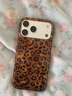 素洛適用蘋(píng)果17promax手機殼日韓ins豹紋凱蒂貓iPhone16pro甜酷辣妹15美拉德風(fēng)14帶掛繩13輕奢保護套 棕色豹紋kitty貓大孔 iPhone 17 Pro Max 曬單實(shí)拍圖