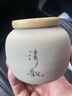 茶葉罐陶瓷密封罐家用普洱特價(jià)茶罐醒茶罐儲茶罐便攜旅行茶具 粗陶竹蓋茶罐-小清歡 曬單實(shí)拍圖