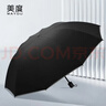 美度晴雨傘手動(dòng)折疊傘便攜雨傘大號反向三折10骨M3327黑色 曬單實(shí)拍圖