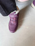 足力健老人鞋冬季保暖靴子老年加絨棉鞋子女款雪地靴媽媽鞋 8693K絳紫38 曬單實(shí)拍圖