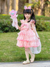 G.duck小黃鴨洛麗塔公主裙女童生日禮服夏季兒童連衣裙春秋款美樂(lè )蒂裙子 單裙+拖尾 150 150碼建議140-150cm11-12歲 曬單實(shí)拍圖