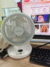 艾美特電風(fēng)扇家用小型桌面臺式渦輪空氣循環(huán)扇2026年新款直流電機迷你臺扇 珍珠白【遙控款/9H定時(shí)/直流電機】 曬單實(shí)拍圖
