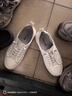 百麗壓花小白鞋男鞋牛皮青春舒適厚底板鞋A1128BM3 白色 39 曬單實(shí)拍圖