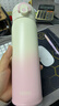膳魔師（THERMOS）316L不銹鋼吸管杯學(xué)生幼兒園兒童水杯大容量保溫杯500ml 粉 曬單實(shí)拍圖