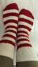雪茜曼4雙澳絨紅襪子女士秋冬季加絨加厚保暖中筒襪本命年長(cháng)襪女睡眠襪 曬單實(shí)拍圖