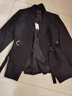 白鹿語(yǔ)通勤修身西服外套26春季新款氣質(zhì)干練西裝上衣女 黑色 XL 曬單實(shí)拍圖