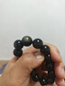 石玥珠寶精品16mm金沙天然黑曜石手串佛珠本命年轉運珠水晶手鏈男女士款 曬單實(shí)拍圖