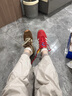 阿迪達斯（adidas）（adidas）三葉草男女鞋GAZELLE INDOOR低幫休閑鞋IF1808紅白36.5 曬單實(shí)拍圖