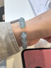 石頭記（istone）海藍寶手串珠串水晶手鏈新中式生日禮物送女友 B款10mm 曬單實(shí)拍圖