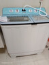 長(cháng)虹陽(yáng)光洗衣機雙桶半自動(dòng)大容量洗衣機波輪洗脫內筒水電分離左右獨立控制家用洗衣脫水機 18kg 金粉新曇 雙缸 洗脫一體/強力銅電機 曬單實(shí)拍圖