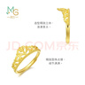 周生生足金愛(ài)情密語(yǔ)皇冠黃金戒指開(kāi)口戒金飾品90227R計價(jià)3.05克 曬單實(shí)拍圖