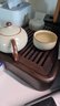 尚言坊黑檀實(shí)木茶盤(pán)茶托盤(pán)儲水式瀝水式小型輕奢高端大氣家用干泡茶臺 曬單實(shí)拍圖