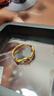 周六福少女心事系列圓舞曲黃金戒指生日禮物A0115492活口13號 約2.44g 曬單實(shí)拍圖