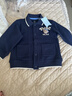 Teenie Weenie Kids小熊童裝26年新款男女寶寶學(xué)院風(fēng)翻領(lǐng)按扣外套 藏青色 110 cm 曬單實(shí)拍圖