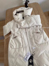 雅鹿羽絨服女中長(cháng)款2025冬季新款時(shí)尚韓版連帽女士加厚保暖寬松外套 米白色 L (165) 曬單實(shí)拍圖