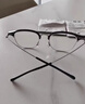 蔡司（ZEISS）眼鏡近視可配度數眼鏡框男女款方形眉框防藍光眼鏡網(wǎng)上配鏡顯臉小 黑銀色【M8151鈦架】 配蔡司視特耐高清1.56鏡片 0-400度 曬單實(shí)拍圖