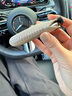 邁翱高端奢品級適配奔馳汽車(chē)鑰匙套S級E級C級E300L包GLC扣GLE350 B款  大象灰  配手繩掛飾 曬單實(shí)拍圖