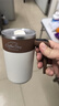 米小舒全自動(dòng)攪拌杯磁力電動(dòng)咖啡杯可充電316不銹鋼沖豆漿奶粉旋轉水杯 曬單實(shí)拍圖