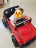 酷嬰樂(lè )兒童電動(dòng)車(chē)四輪遙控汽車(chē)可坐人搖擺男女小孩寶寶玩具充電童車(chē)禮物 紅色：四驅+遙控+藍牙音樂(lè ) 曬單實(shí)拍圖