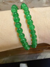 手工DIY10mm水晶串珠套裝手鏈項鏈飾品配件手機鏈 綠色 直徑6mm（約50顆+2米水晶彈力線(xiàn)） 曬單實(shí)拍圖