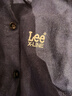 Lee標準版抓絨刺繡小Logo翻領(lǐng)男士長(cháng)袖襯衫休閑潮流LMT009100206 海軍藍 M 曬單實(shí)拍圖