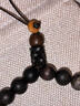 贏(yíng)夫人（Mrs win）沉香木圓珠子手機掛繩短款手腕繩男女手機鏈佛珠吊墜掛飾 手腕款（實(shí)物偏黑） A07-202 曬單實(shí)拍圖