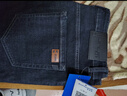 真維斯（Jeanswest）牛仔褲男士冬季款修身長(cháng)褲加絨潮牌直筒長(cháng)褲藍色加絨(灰絨)A款34 曬單實(shí)拍圖