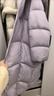 茵曼云柔連帽羽絨服2025冬女裝新款長(cháng)款加厚保暖外套 幕山紫 M 曬單實(shí)拍圖