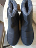 回力媽媽鞋雪地靴中老年保暖加絨防滑軟底老人女鞋冬季棉鞋1994黑色41 曬單實(shí)拍圖
